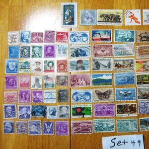 COPY - Lot Of 100 Assorted U.S. Stamps mostly from 1950 through 1981